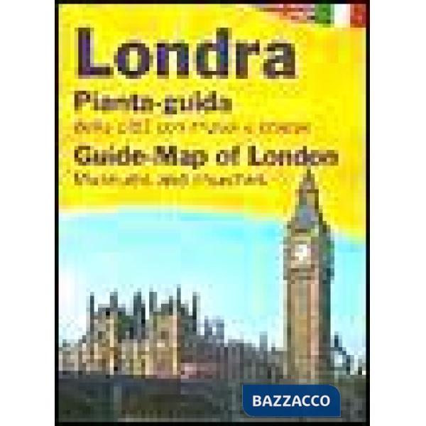 Londra. Pianta-guida della città con musei e chiese. Ediz. italiana e inglese