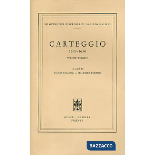 Carteggio 1649-1656