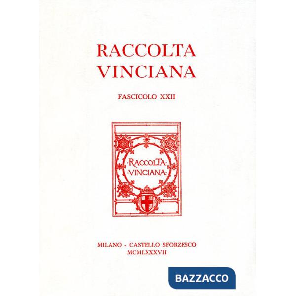 Raccolta Vinciana (1987). Vol. 22