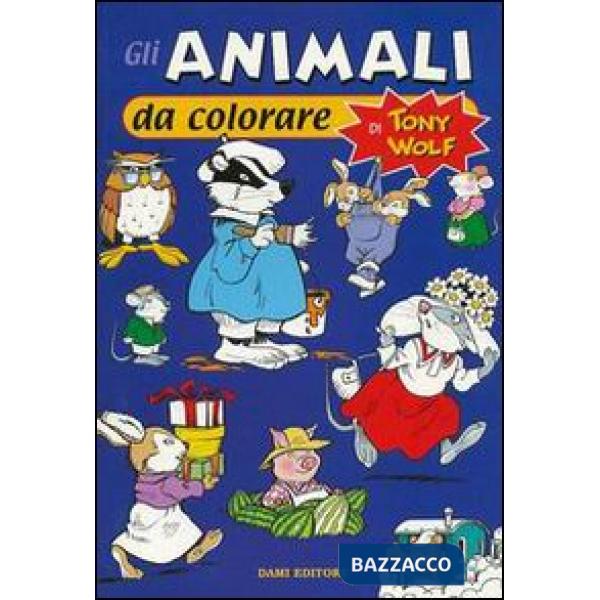 Animali da colorare di Tony Wolf (Gli)