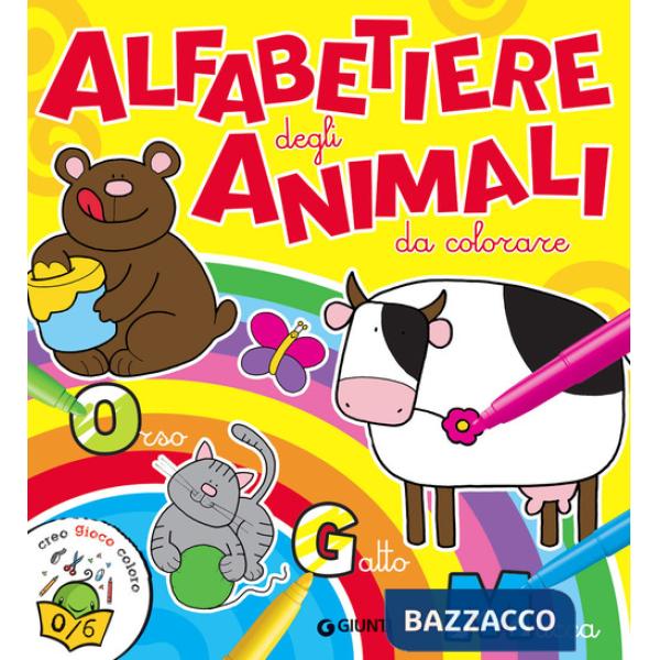Alfabetiere degli animali da colorare