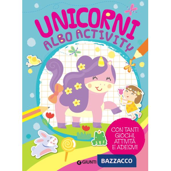 Unicorni albo activity. Con adesivi