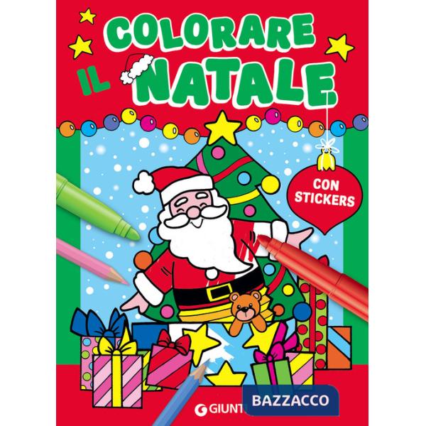 Colorare il Natale. Con adesivi. Ediz. illustrata