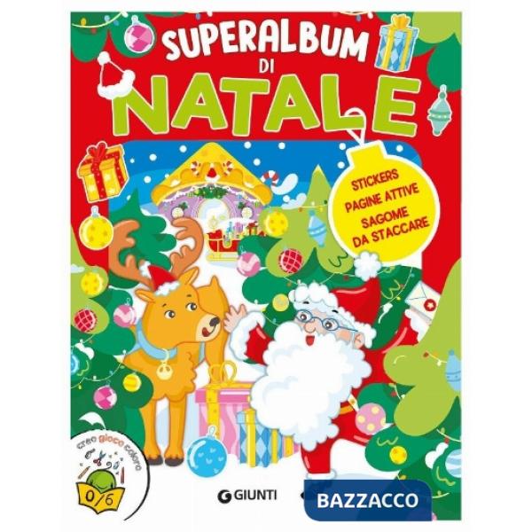 Superalbum di Natale. Stickers, pagine attive, sagome da staccare. Ediz. a colori