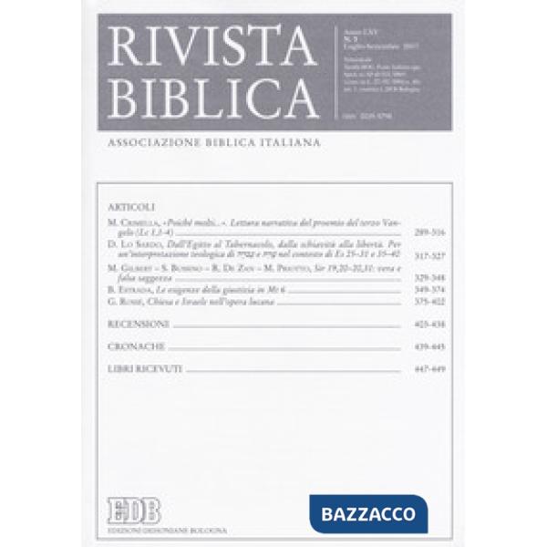Rivista biblica (2017). Vol. 3