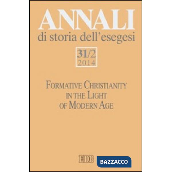 Annali di storia dell'esegesi. Vol. 31/2