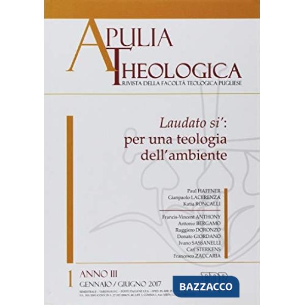 Apulia theologica (2017). Vol. 1