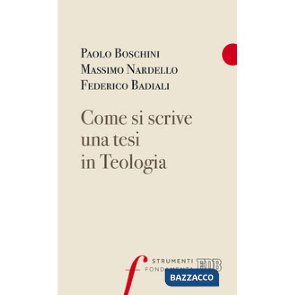 Come si scrive una tesi in Teologia