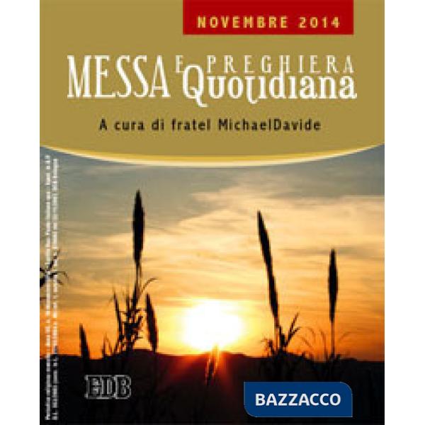 Messa quotidiana. Riflessioni di fratel MichaelDavide. Novembre 2014