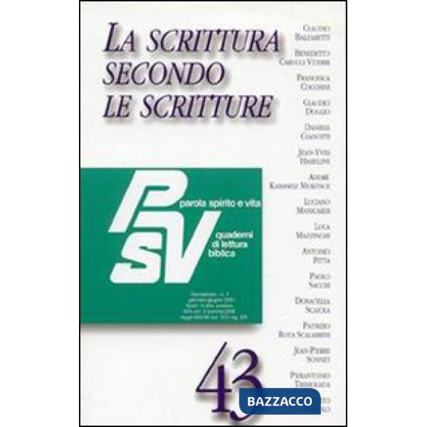 Scrittura secondo le Scritture (La)