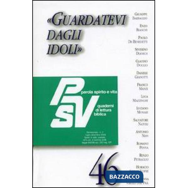 Guardatevi dagli idoli