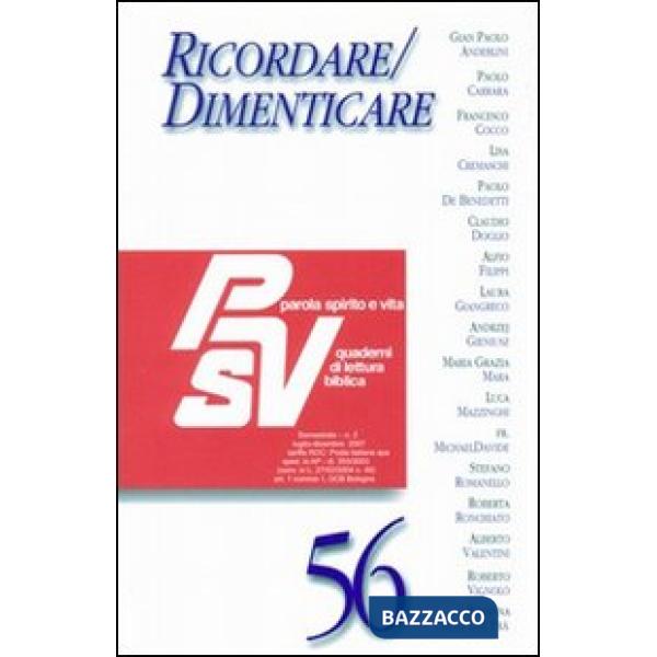 Ricordare/dimenticare