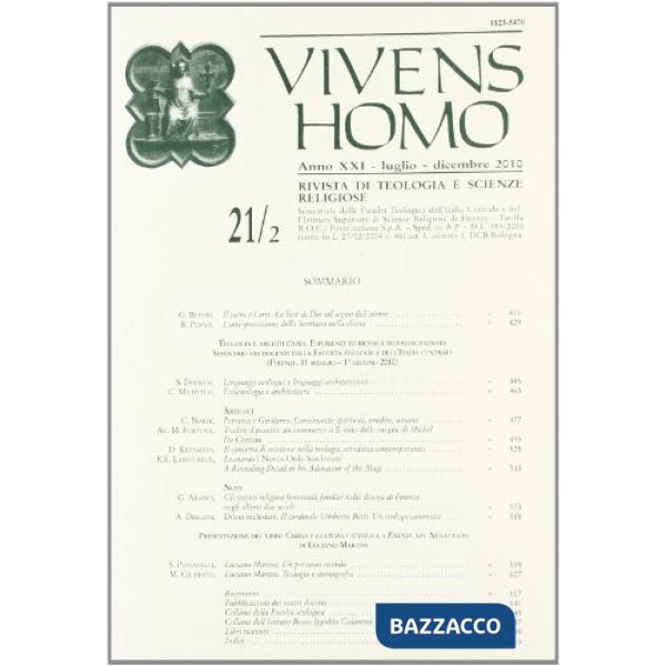 Vivens homo (2010). Vol. 21/2