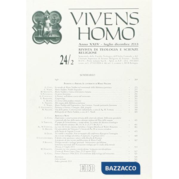 Vivens homo (2013). Vol. 24/2