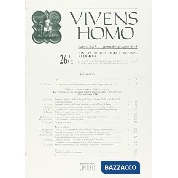 Vivens homo (2015). Vol. 26/1