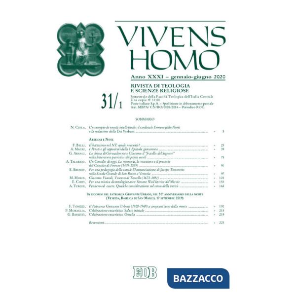 Vivens homo (2020). Vol. 1