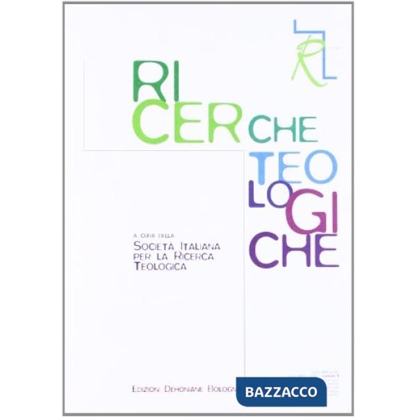 Ricerche teologiche (2012). Vol. 1
