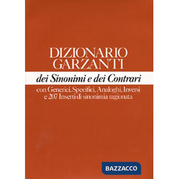 Dizionario Garzanti dei sinonimi e contrari