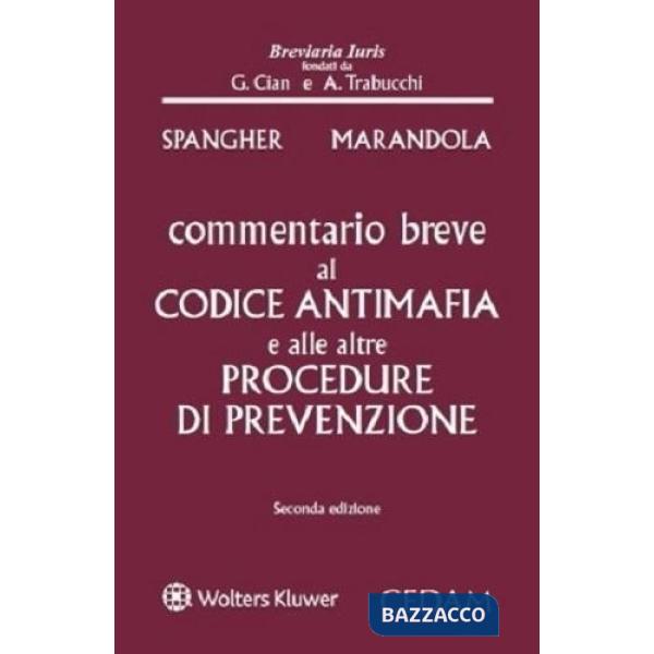 Commentario breve al Codice antimafia e alle altre procedure di prevenzione