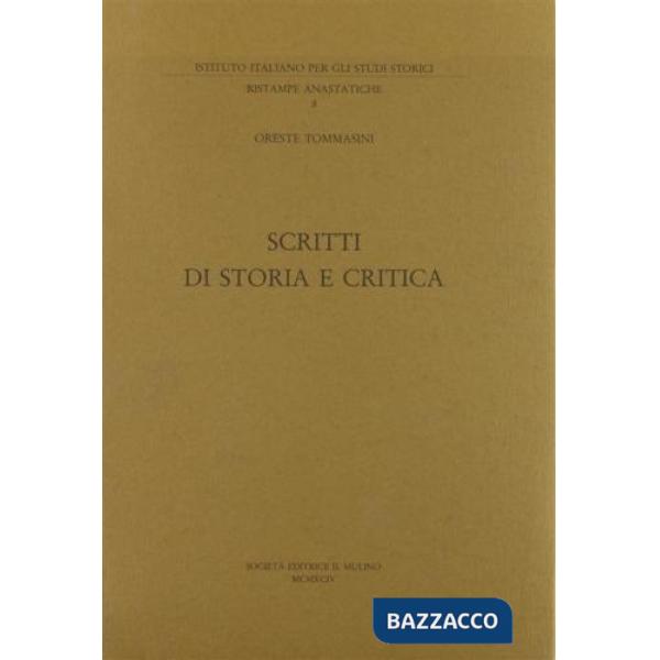 Scritti di storia e critica