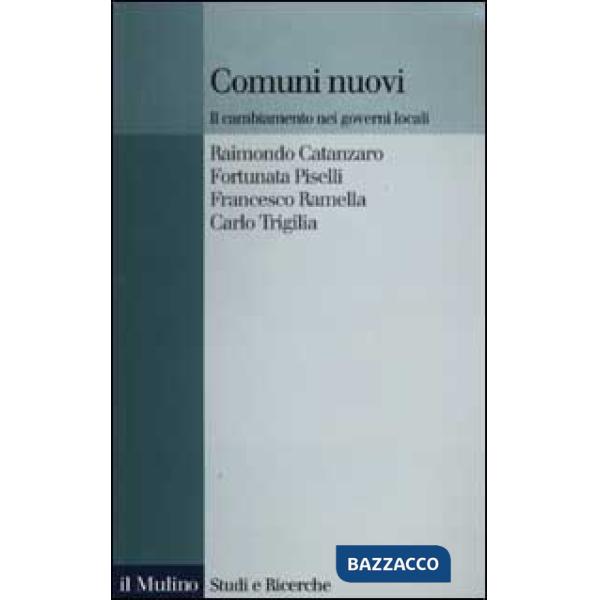 Comuni nuovi. Il cambiamento nei governi locali