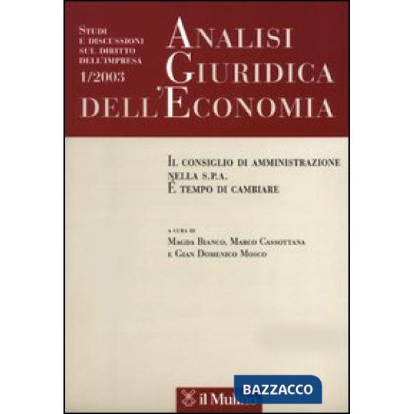 Analisi giuridica dell'economia n. 1/03