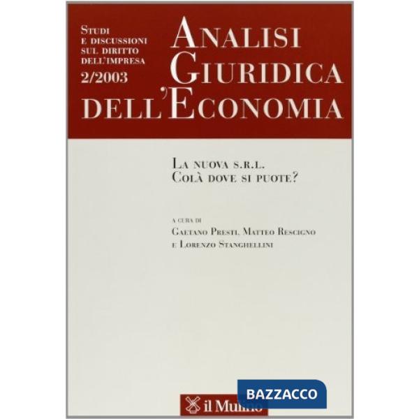 Analisi giuridica dell'economia n. 2/03