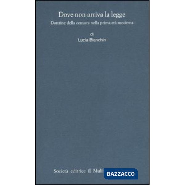 Dove non arriva la legge. Dottrine della censura nella prima età moderna
