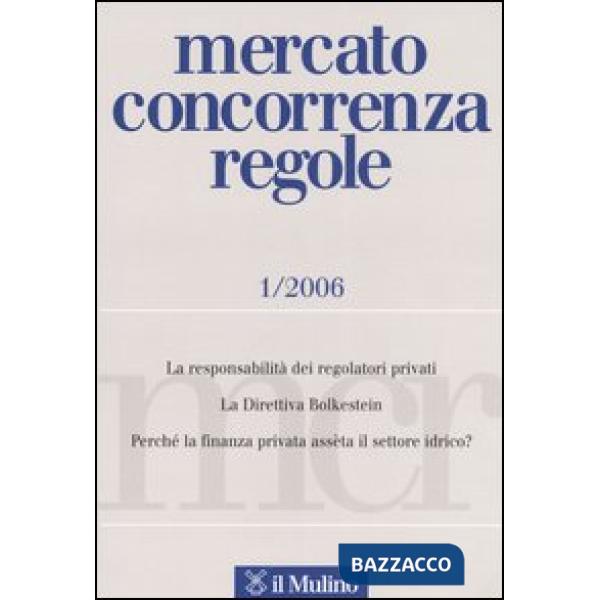 Mercato concorrenza regole n. 1/2006