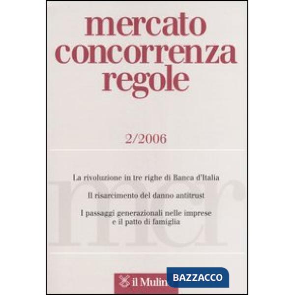 Mercato concorrenza regole n. 2/2006