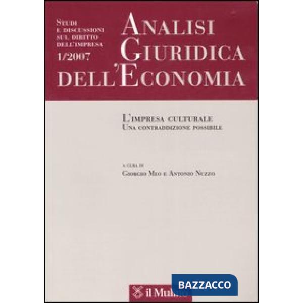 Analisi giuridica dell'economia n. 1/07