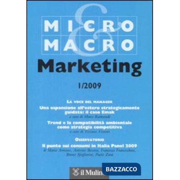 Micro & Macro Marketing (2009). Vol. 1