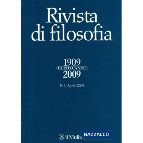 Rivista di filosofia (2009). Vol. 1