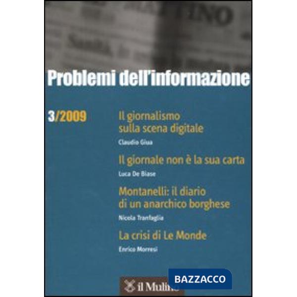 Problemi dell'informazione (2009). Vol. 3