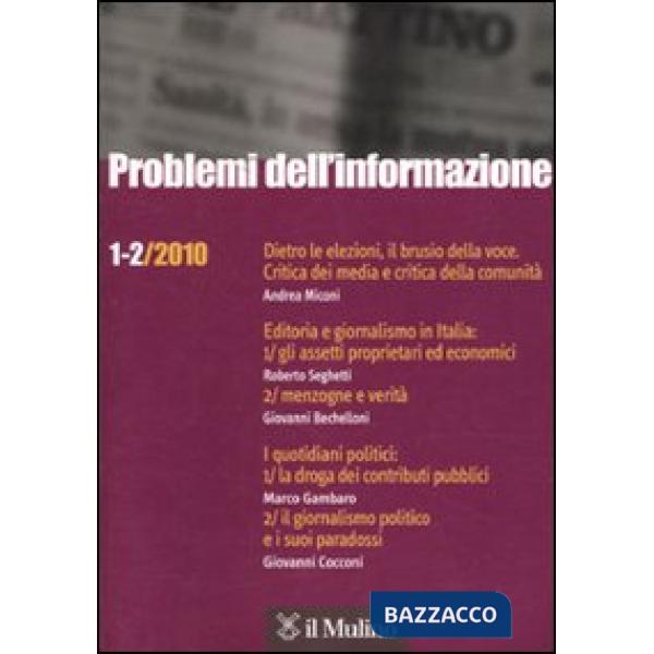 Problemi dell'informazione (2010) vol. 1-2