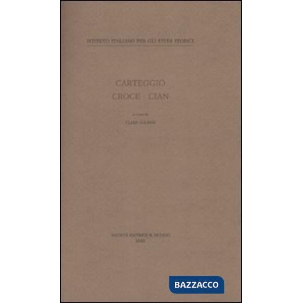 Carteggio Croce-Cian