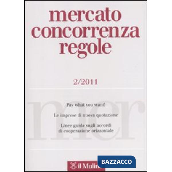 Mercato concorrenza regole (2011). Vol. 2