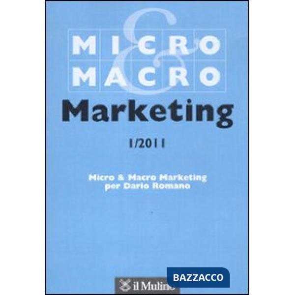 Micro & Macro Marketing (2011). Vol. 1
