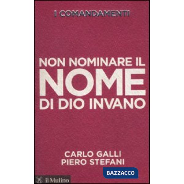 Comandamenti. Non nominare il nome di Dio invano (I)