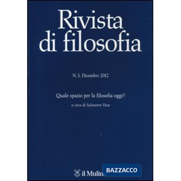 Rivista di filosofia (2012). Vol. 3
