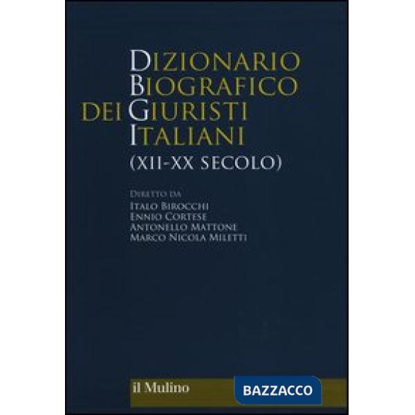 Dizionario biografico dei giuristi italiani (XII-XX secolo)