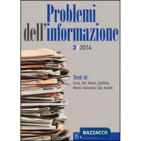 Problemi dell'informazione (2014). Vol. 3
