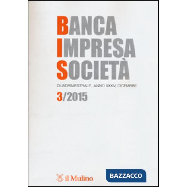 Banca impresa società (2015). Vol. 3