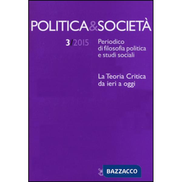 Politica & società (2015). Vol. 3