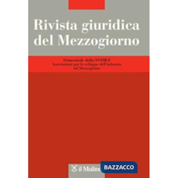 Rivista giuridica del Mezzogiorno (2015). Vol. 1