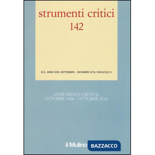 Strumenti critici (2016). Vol. 3