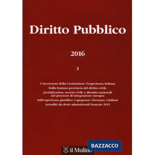 Diritto pubblico (2016). Vol. 3