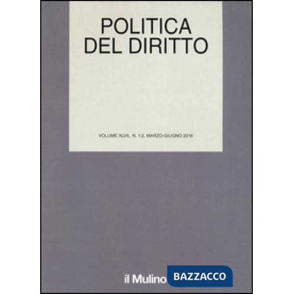Politica del diritto (2016). Vol. 1