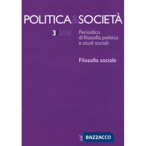 Politica & società (2016). Vol. 3