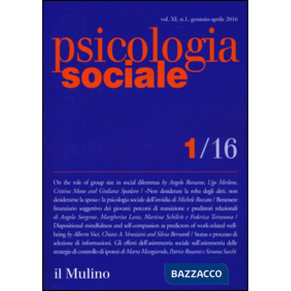 Psicologia sociale (2016). Vol. 1